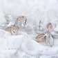 Swarovski Crystal Topaz Autumn Flower Leaves Necklace Earring Set