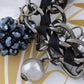 Soho Village Grunge Style Frosted Beads Tear Drop Flower Choker Necklace