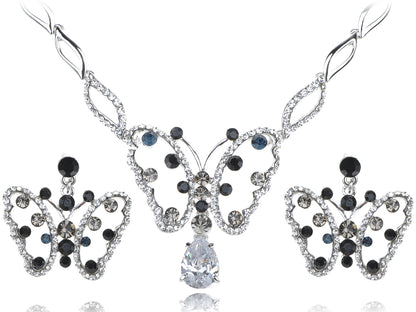 Montana Element Spotted Butterfly Earring Necklace Set
