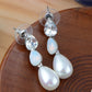 Swarovski Crystal Pearl Element Embellished Charm Earring Necklace Set