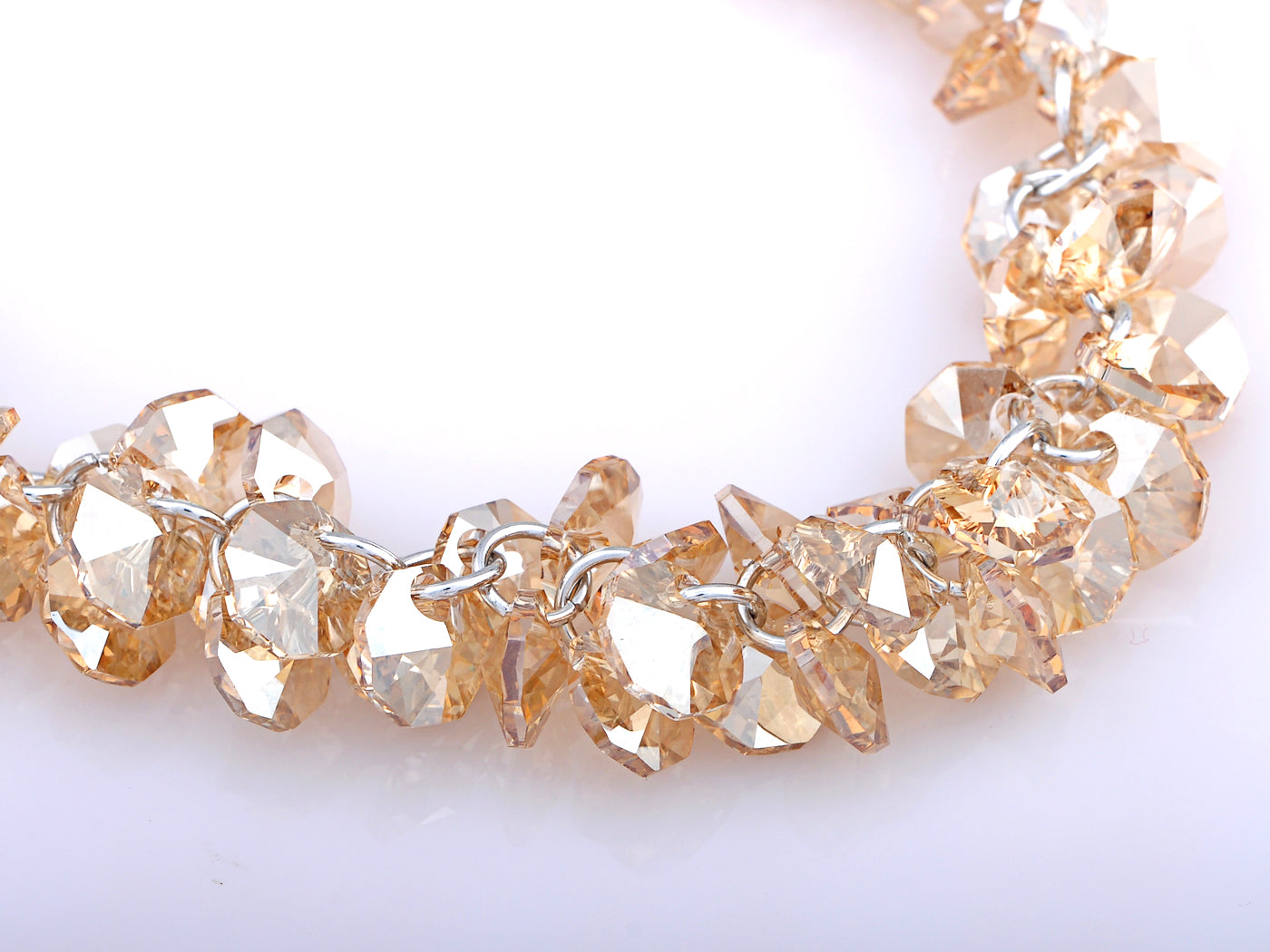 Cluster Honeycomb Swarovski Crystal Element Necklace