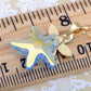 Swarovski Crystal Aquamarine Light Sapphire Shedding Starfish Element Necklace