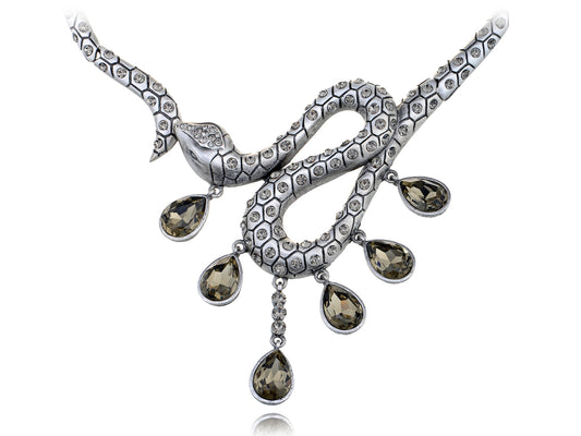 Crying Rattle Snake Element Necklace