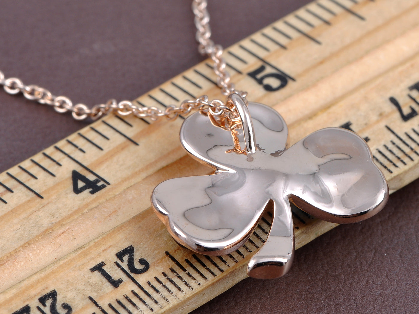 Elements Colorful Lucky Three Leaf Clover Pendant Necklace