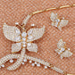 Elements Statement Fluttering Butterfly Necklace Earring Set