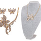 Elements Statement Fluttering Butterfly Necklace Earring Set