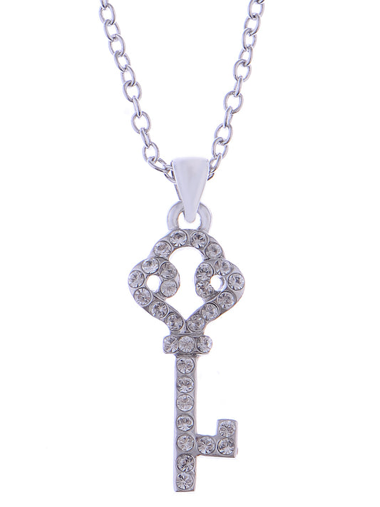 Swarovski Crystal Studded Key For Dreams Magic Delight Shimmer Necklace