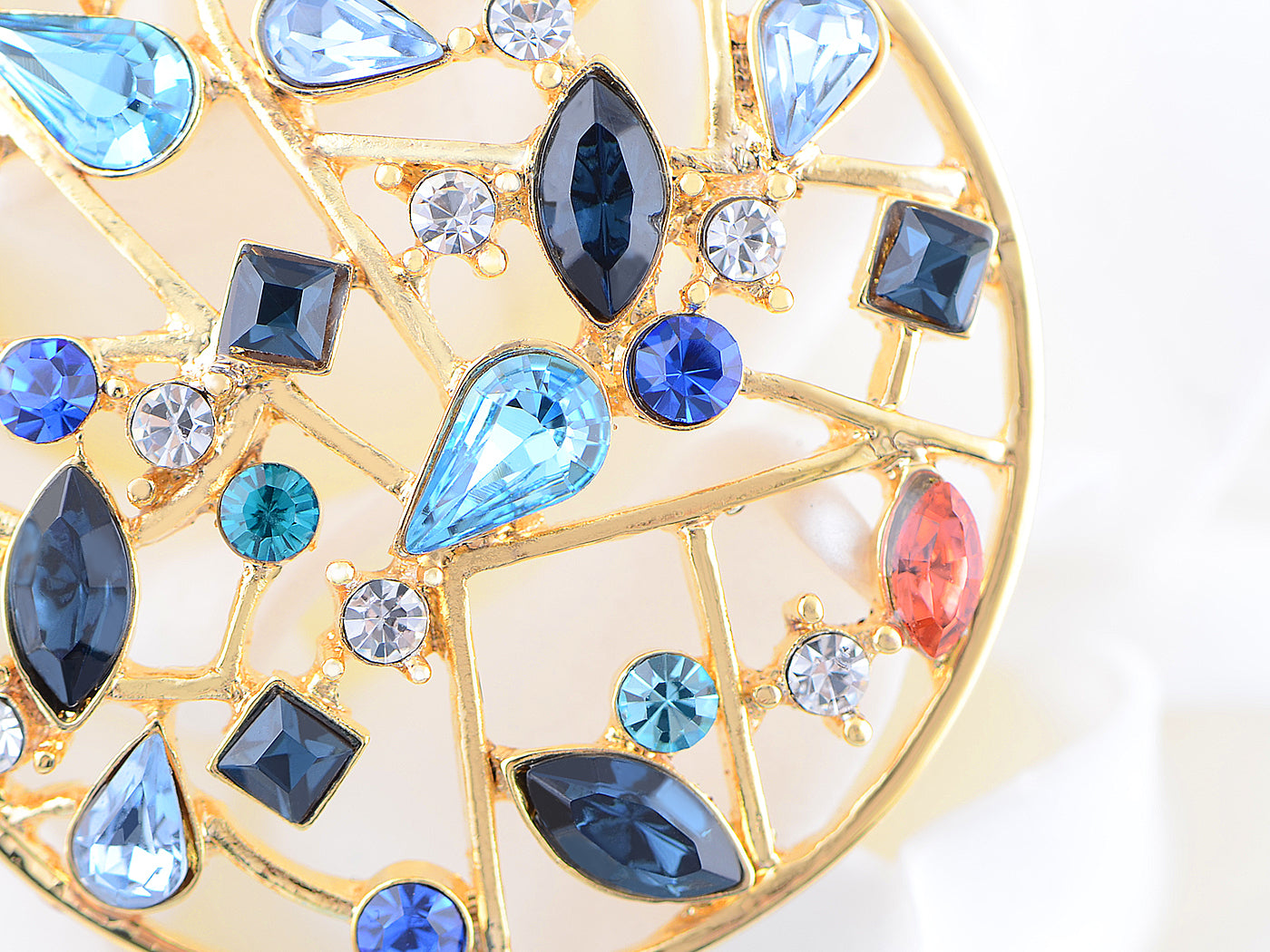 Swarovski Crystal Multicoloured Elements Web Of Magics Necklace