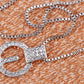 Swarovski Crystal Silver Elements Hydrogen Atom Esque Necklace