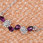 Swarovski Crystal Amethyst Elements Drops Through The Years Necklace