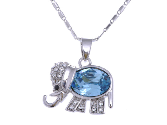 Elements Sapphire Studded Elephant Walks Necklace