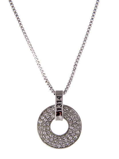 Swarovski Crystal Elements 1314 Classic Number Disc Charm Pendant Necklace