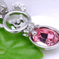 Swarovski Crystal Element Rose Pink Birth Teddy Bear Pendant Necklace