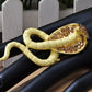 Egyptian Painted Enamel Striking Cobra Snake Ring