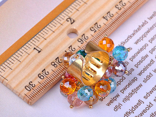 Ring Shimmery Warm Beads