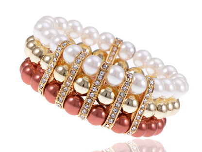Frost Pearl Beaded Accented Bracelet