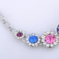 Swarovski Crystal Multicoloured Floral Daisy Garden Element Bracelet Bangle