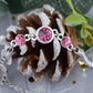 Swarovski Crystal Square Rock Flower Daisy Element Bracelet Bangle
