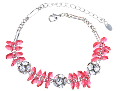 Swarovski Crystal Clump Floral Cluster Berry Element Bracelet Bangle