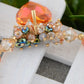 Swarovski Crystal Baroque Multi Beads Topaz Colored Lucky Heart Forever Charm Wrist Ornament