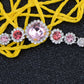 Swarovski Crystal Elements Fuchsia Plum Delight Glitter Bonanza Magic Bracelet