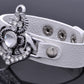 White Leather Anchor Glory Sealife Arrows Studded Wrist Band