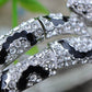 Swarovski Crystal Punk Flexible Silver Snake Bracelet Slinky Bangle Arm Accessory
