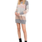 Anna-Kaci Long Sleeve Color Block Sweater Dress