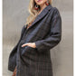 Plaid Wool Longline Over Coat