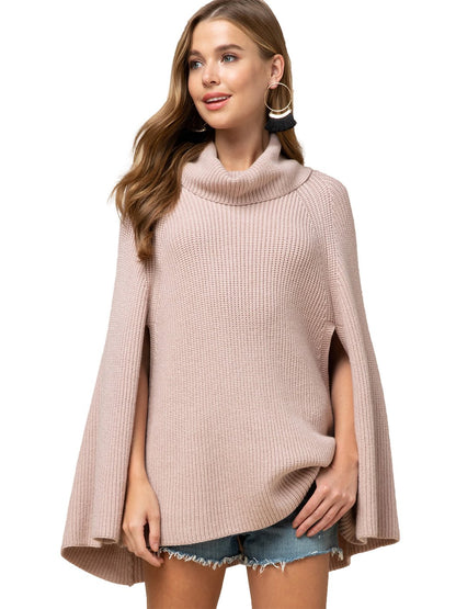 Cape Knit Cowl Neck Sweater