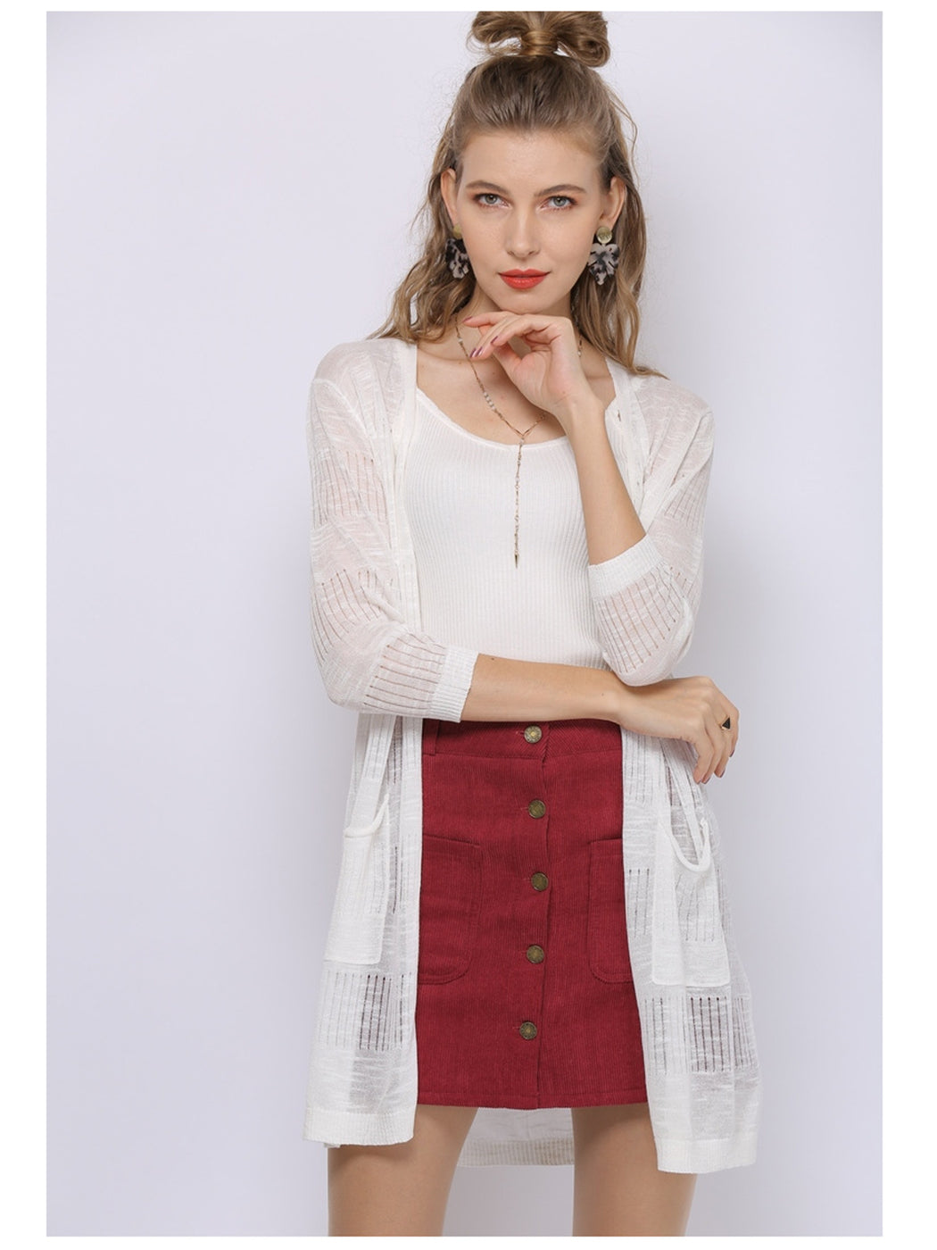 Summer Breezy Knitted Cardi