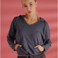 Long Sleeve Solid Hooded Sports Jacket