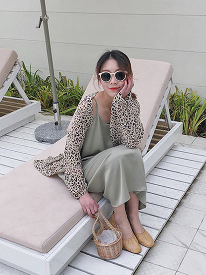 Leopard Sun Bathing Chiffon Summer Cardi