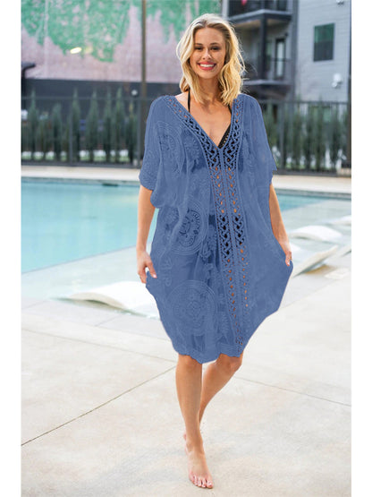 Lace Crochet Bikini Cover-Up