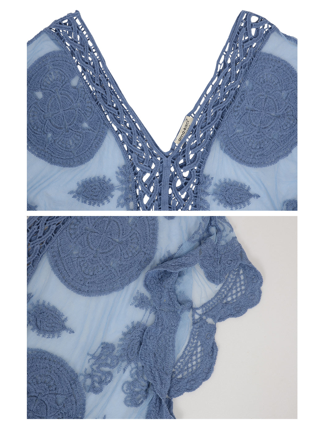 Lace Crochet Bikini Cover-Up