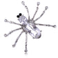 Swarovski Crystal Blue Spider Jewelry Brooch Pin
