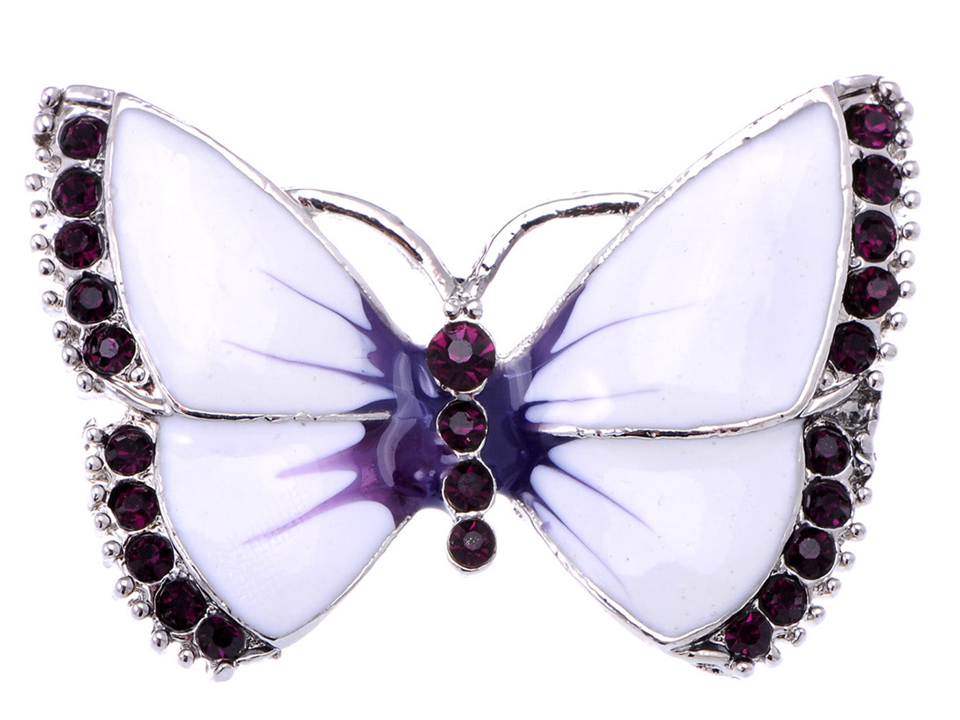 Austrian Peridot Color Enamel Butterfly Jewelry Pin Brooch