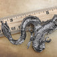 Gun Topaz Colored Antique Dragon Brooch Pin