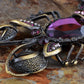 Amethyst Bead Body Sea King Lobster Pin Brooch