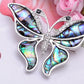 Shine Abalone Colored Enamel Butterfly Insect Brooch Pin