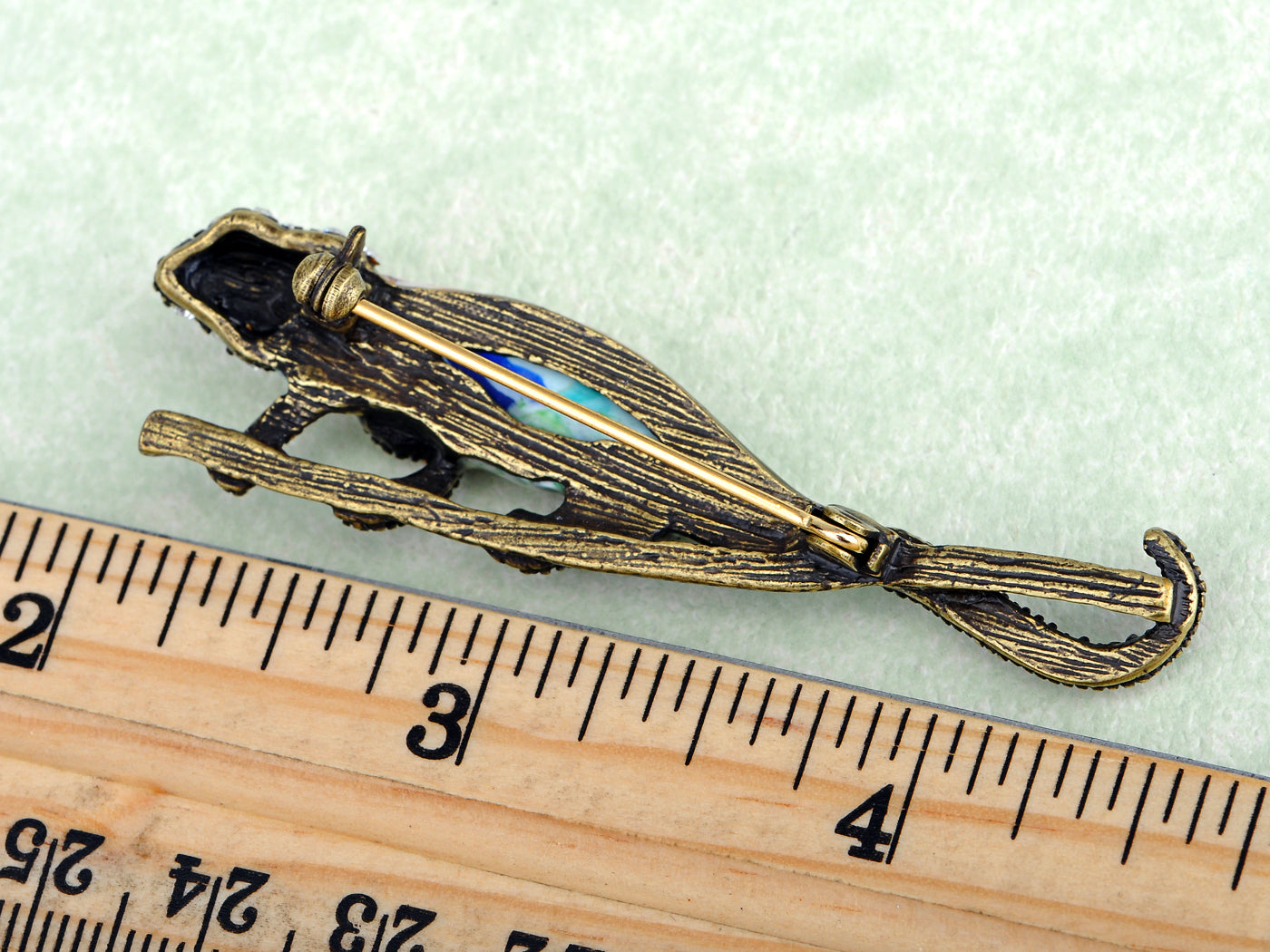 Epoxy Enamel Painted Lizard Animal Jewelry Pin Brooch
