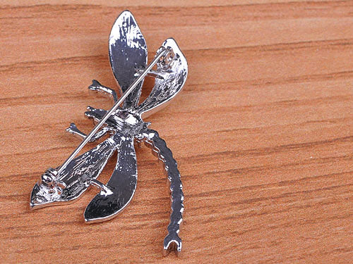 Pearl White Dragonfly Brooch Pin
