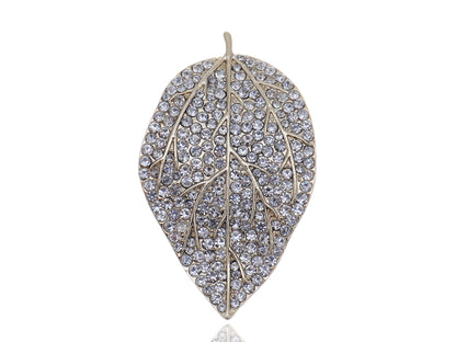 Contemporary Chic Leaf Pin Brooch