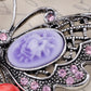 Antique Cateye Butterfly Jewelry Pin Brooch