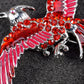 Red Enamel Flame Phoenix Fire Bird Resurrection Survivor Brooch Pin