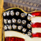 Stripes Enamel God Bless America Usa Flag Brooch Pin