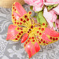 Enchanting Hyacinth Pink Butterfly Brooch Pin