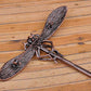 Bronze Red Dragonfly Insect Wings Brooch Pin