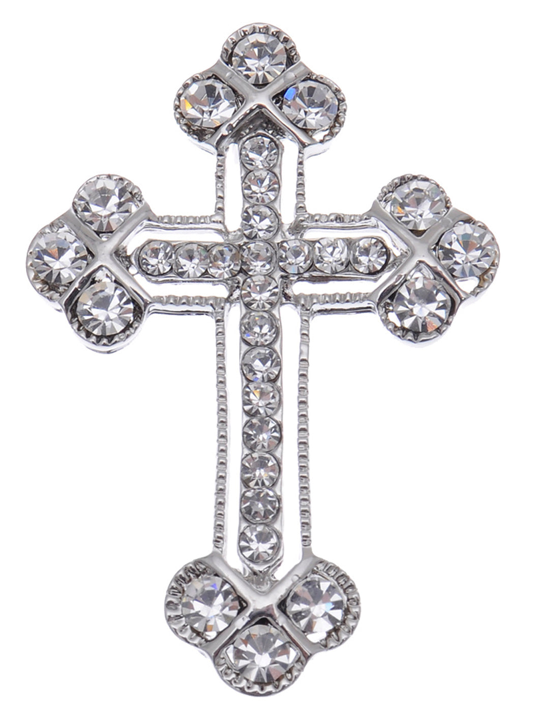 Colored Holy Cross Brooch Pin