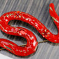 Red Enamel Snake Serpent Ruby Red Enamel Pin Brooch